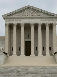 Supreme Court building exterior, Washington D.C., symbolizing landmark judicial reviews