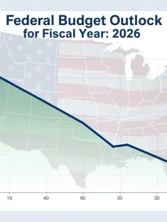 Chart showing 7% federal deficit reduction for 2026