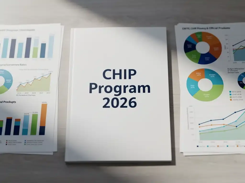 Policy document showing CHIP Program 2026 details and impact data.