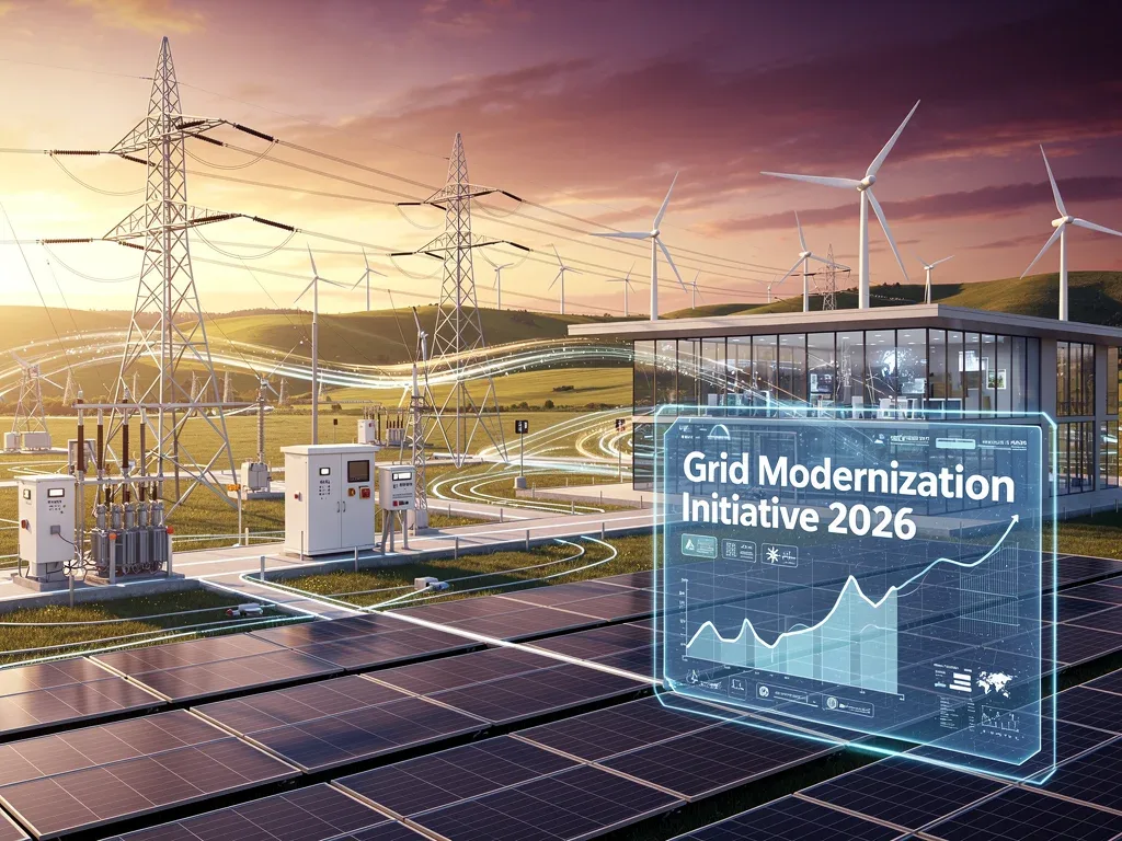Modern power grid with integrated renewables for DOE's 2026 initiative