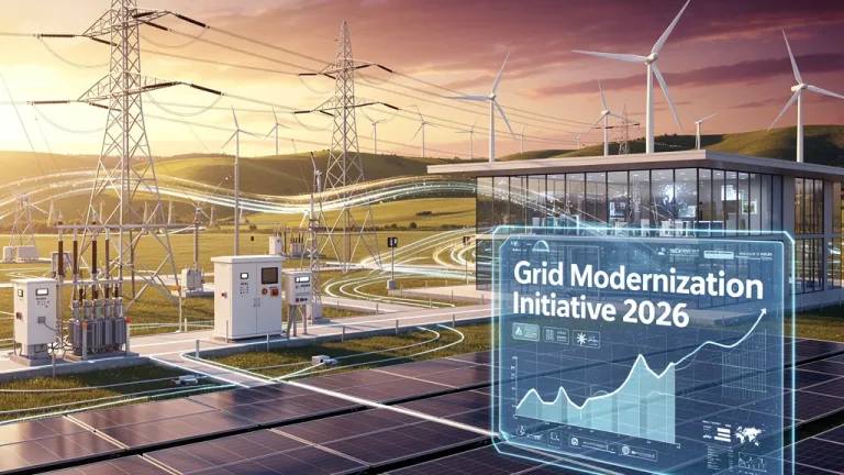 Modern power grid with integrated renewables for DOE's 2026 initiative