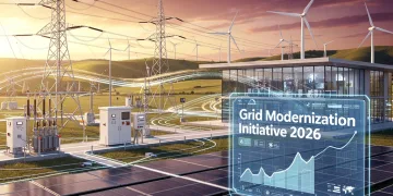 Modern power grid with integrated renewables for DOE's 2026 initiative