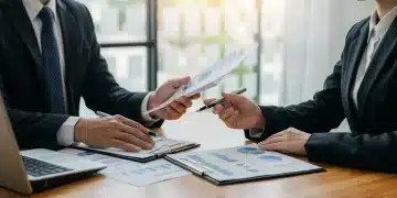 Couple analyzing 401(k) statements and financial projections for 2026 retirement planning