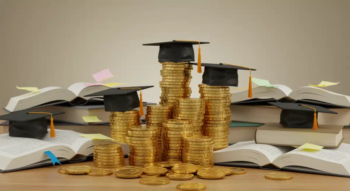 Financial aid and scholarship symbols, representing investment in teacher recruitment.